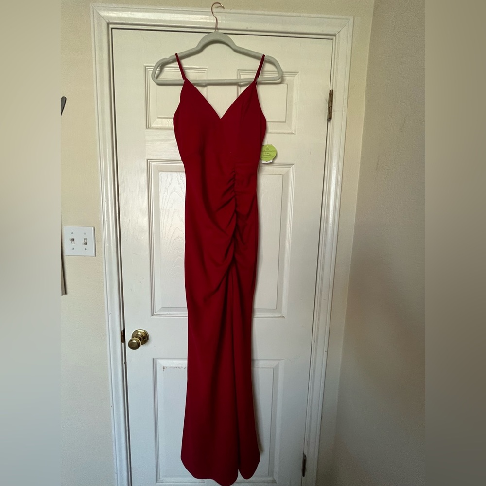 Windsor: Red A-Line Prom Dress